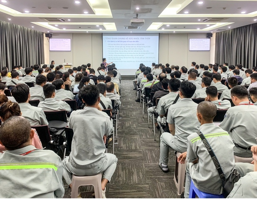 Giáo dục dinh dưỡng & sức khỏe tâm thần dành cho nhân viên Công ty Ajinomoto Việt Nam.