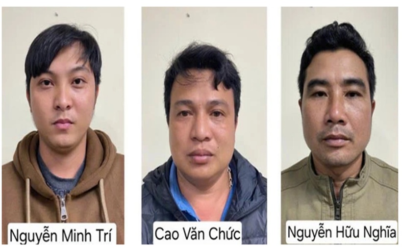 Các bị can trong vụ án. (Ảnh: Cơ quan công an)