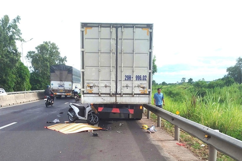 Hiện trường vụ tai nạn. Ảnh: Vietnamnet.