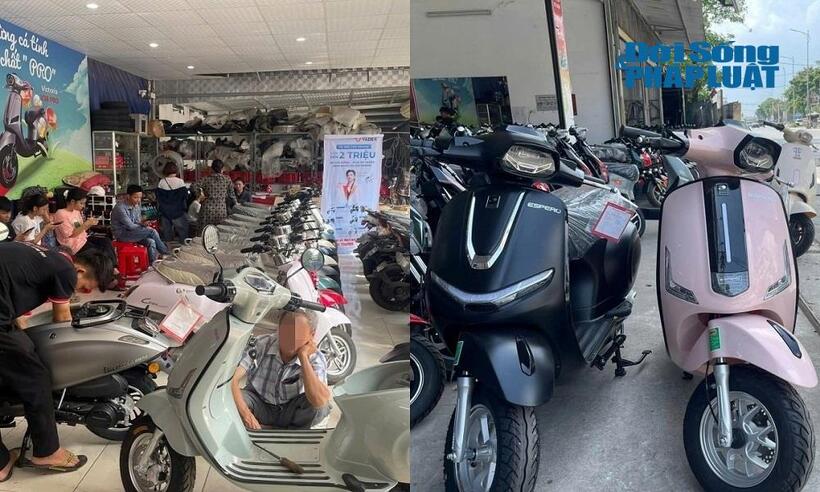 Trái ngược với tình hình của xe máy xăng, thị trường xe điện lại đang khởi sắc.