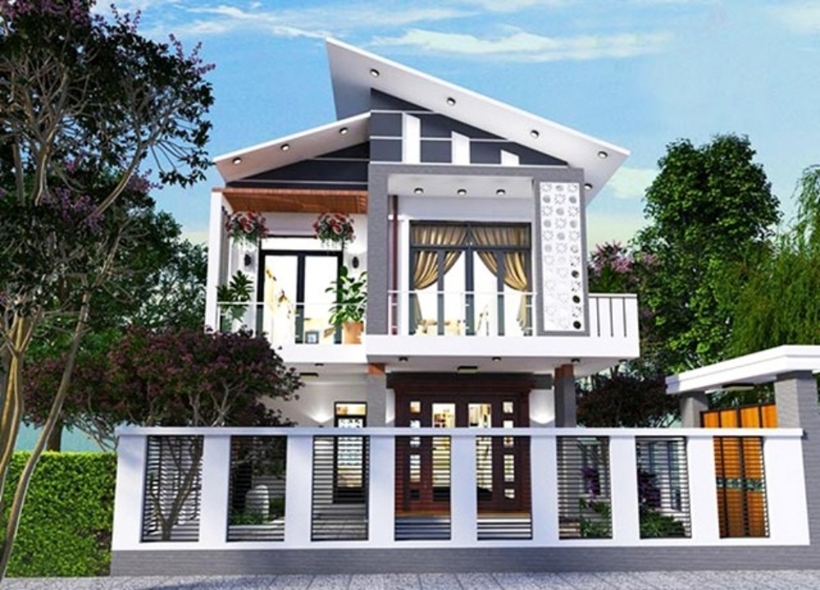 Các mẫu nhà 2 tầng hiện nay vẫn có thể áp dụng phong cách hiện đại, tối giản, sang trọng.