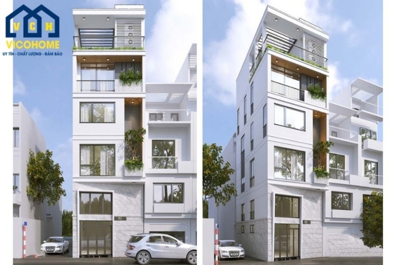 Thiết kế nhà 5 tầng có thang máy - 4