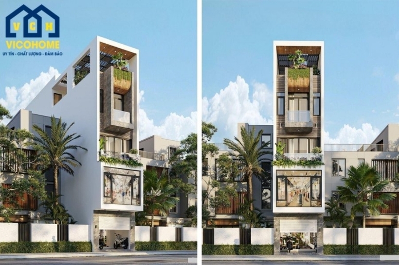 Thiết kế nhà 5 tầng có thang máy - 9