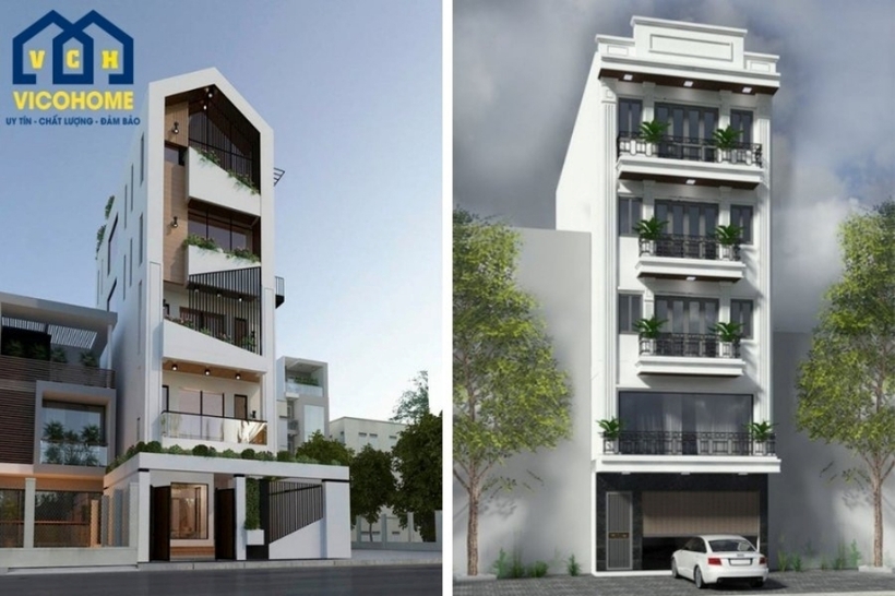 Thiết kế nhà 5 tầng có thang máy - 10