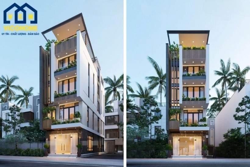 Thiết kế nhà 5 tầng có thang máy - 6