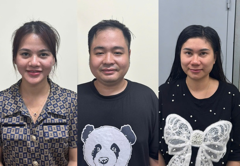 Các đối tượng cầm đầu. Ảnh: Cổng thông tin điện tử Công an TP.Hà Nội