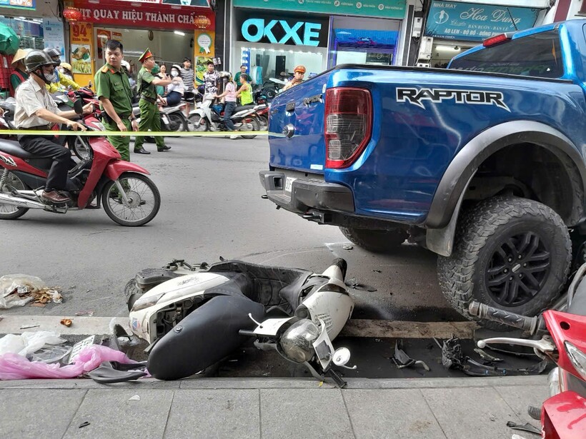 Hiện trường vụ tai nạn.