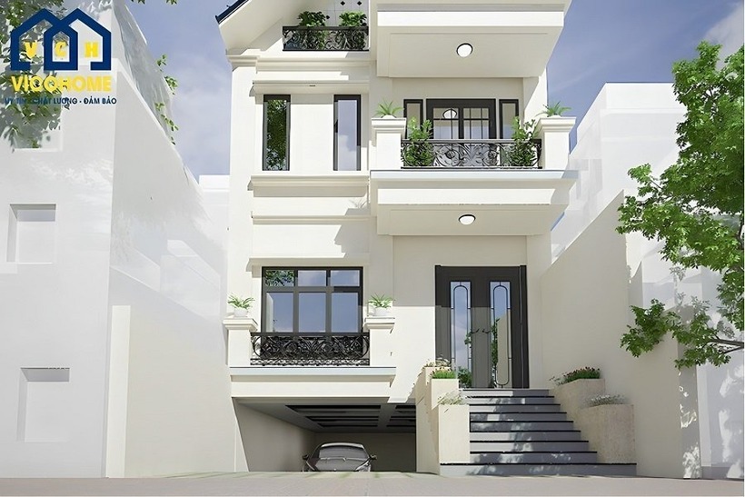 Mẫu thiết kế nhà có tầng hầm để xe đẹp - 5