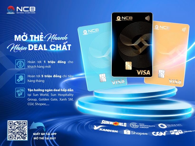 Dòng thẻ Visa Legacy của NCB hiện được nhiều người dùng yêu thích và lựa chọn