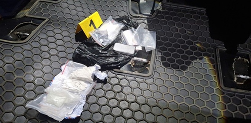 Số ma túy trên xe ô tô. Ảnh: Thanh Niên