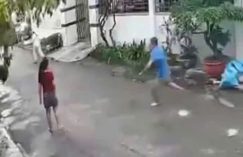 Camera ghi lại sự việc. Ảnh: Người lao động