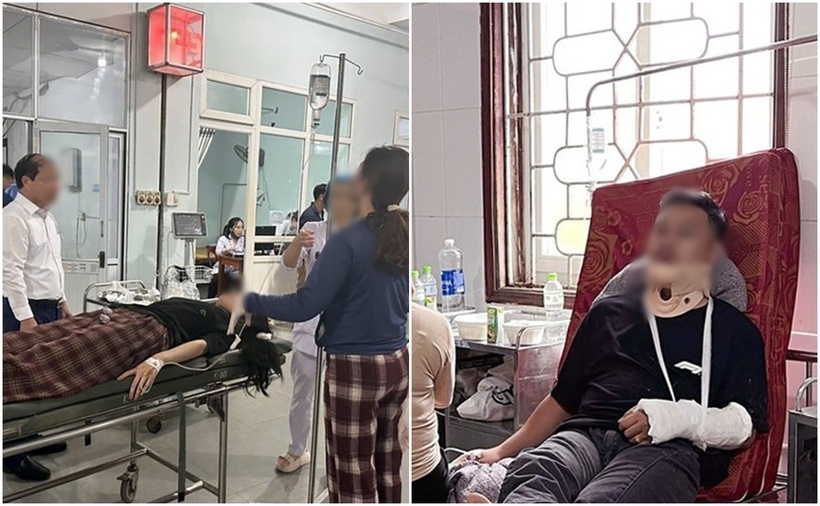 Lãnh đạo địa phương chỉ đạo Bệnh viện Đa khoa thị xã Kỳ Anh cấp cứu kịp thời cho nạn nhân. (Ảnh: Báo Hà Tĩnh)