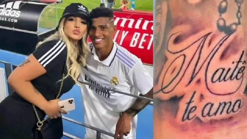 Cựu cầu thủ Real Madrid đã xăm dòng chữ "Maite, bố yêu con" lên cánh tay của mình.