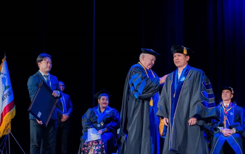 Doanh nhân Hoàng Hữu Thắng được vinh danh Tiến sĩ danh dự tại Đại học Quốc tế Hoa Kỳ (IAU) - 3