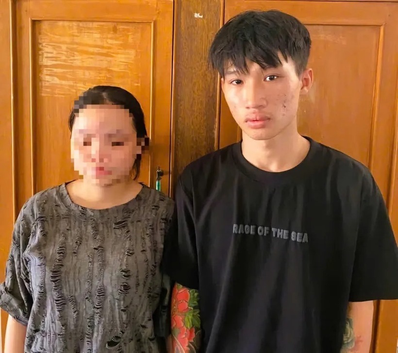 Huỳnh Thanh Lợi và Bùi T.M. Ảnh: PLO.