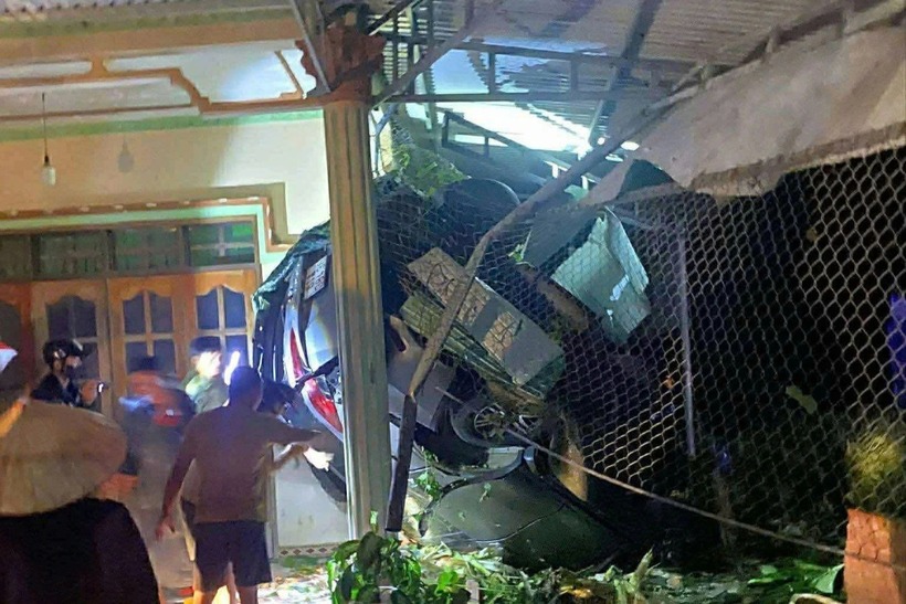 Hiện trường vụ tai nạn. Ảnh: Báo Dân trí.