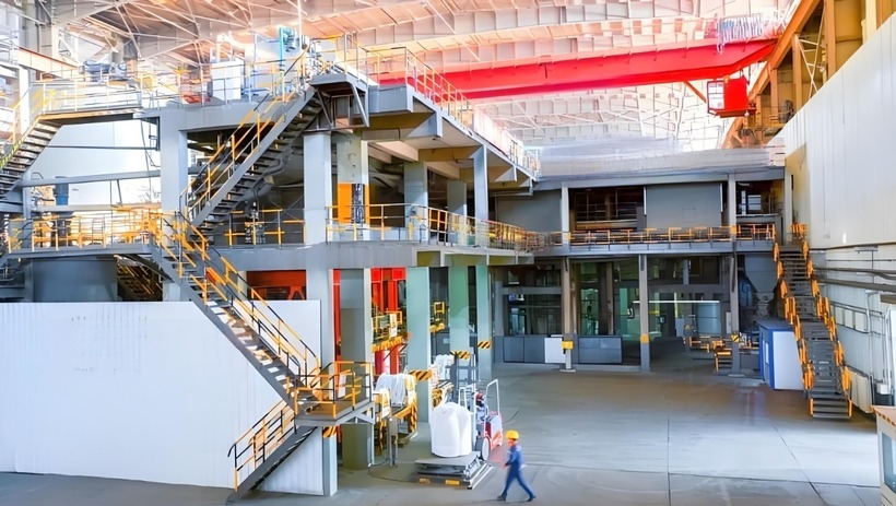 Bên trong nhà máy khai thác vàng nơi xảy ra vụ việc đau lòng. Ảnh: CNA.