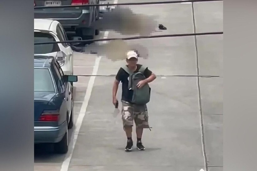 Hình ảnh nghi phạm trong vụ tấn công. Ảnh: Nation/Dân trí