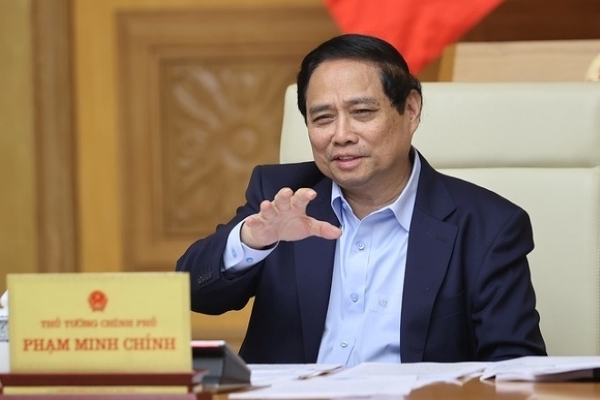 Thủ tướng Phạm Minh Chính phát biểu tại cuộc họp (Ảnh: VGP).