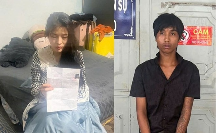 Đối tượng Nhung và Lũm bị Công an tỉnh Gia Lai bắt giữ sau thời gian lẩn trốn. (Ảnh: Công an Gia Lai)