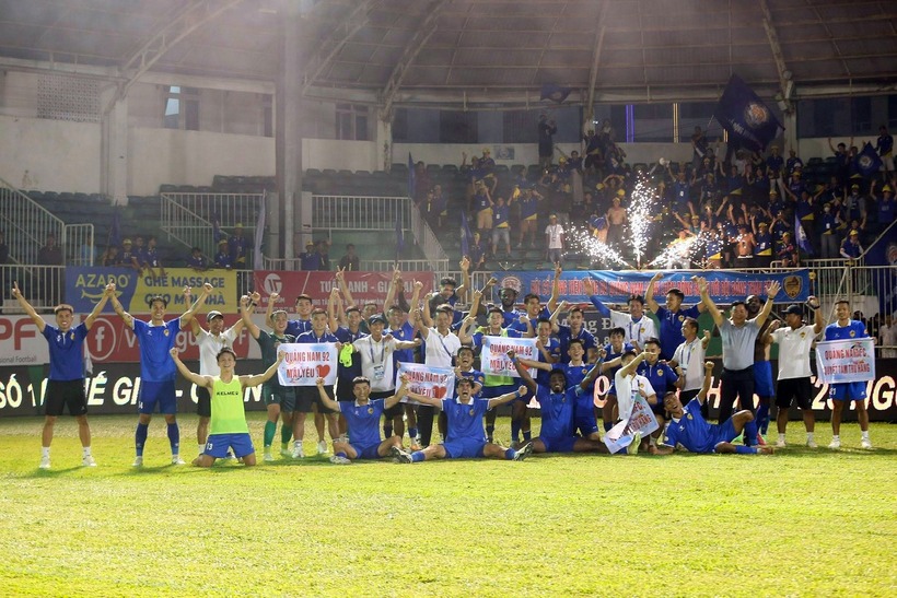 CLB Quảng Nam chính thức xác nhận tiếp tục tham dự V-League 2025-2026. Ảnh: Quảng Nam FC