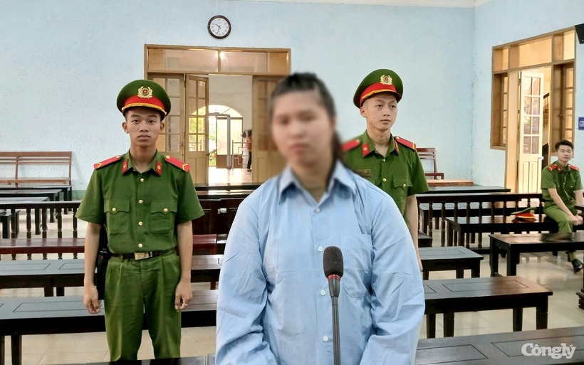 Bị cáo Nguyễn Ngọc Duyên tại phiên tòa. Ảnh: Công lý