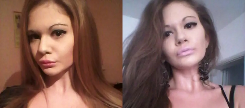 Andrea Ivanova trước khi dao kéo. Ảnh: Jam Press