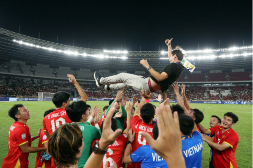 U23 Việt Nam vô địch U23 Đông Nam Á lần thứ 3 liên tiếp. Ảnh: VFF.
