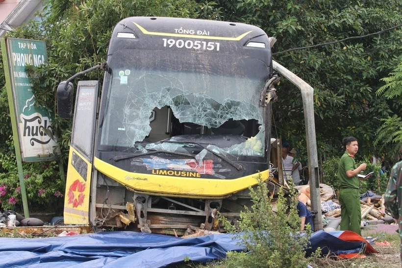 Hiện trường vụ tai nạn. Ảnh: Dân Trí