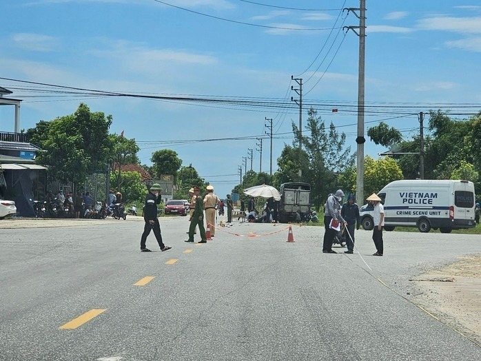 Hiện trường vụ tai nạn. Ảnh: Người lao động