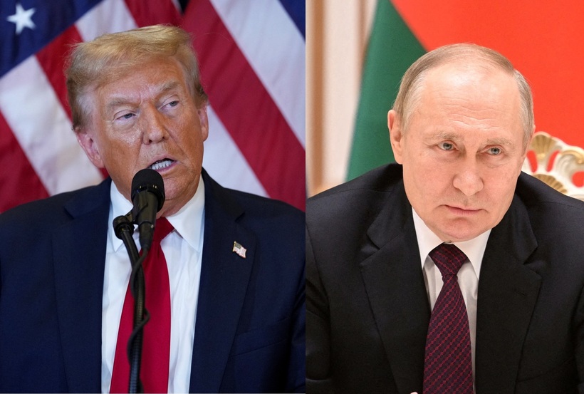 Tổng thống Mỹ Donald Trump và Tổng thống Nga Vladimir Putin. Ảnh: Getty