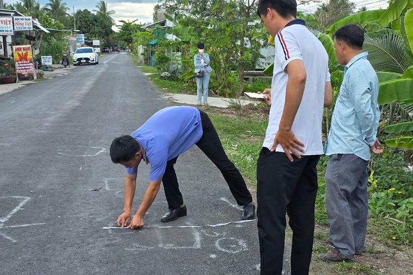Hiện trường vụ tai nạn. Ảnh: Vietnamnet