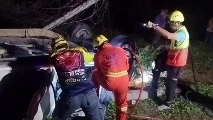 Hiện trường vụ tai nạn. Ảnh: The Thaiger