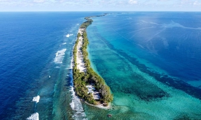 Quốc đảo Tuvalu có thể biến mất trong 25 năm tới. Ảnh: Guardian/Redux