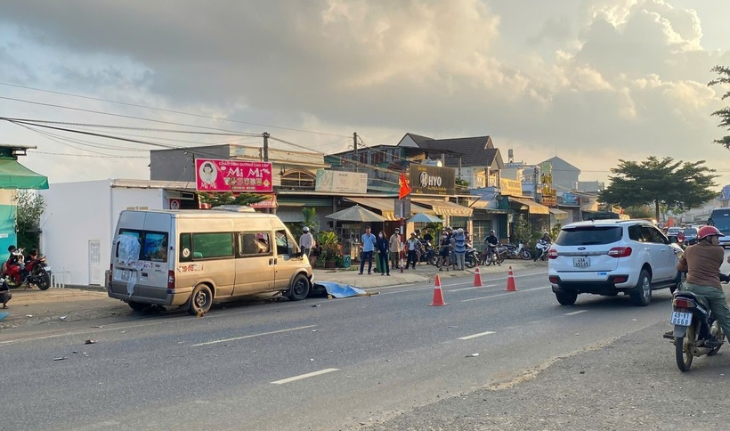 Hiện trường vụ tai nạn. Ảnh: Báo Lâm Đồng.