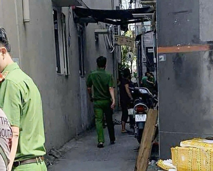 Con hẻm nơi phát hiện thi thể cô gái trong vali. Ảnh: Thanh Niên