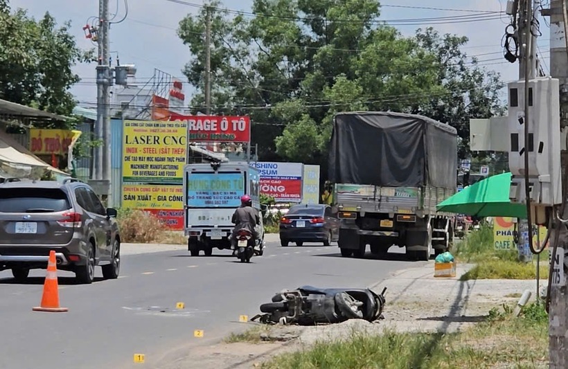 Hiện trường vụ tai nạn. Ảnh: Báo Xây dựng.