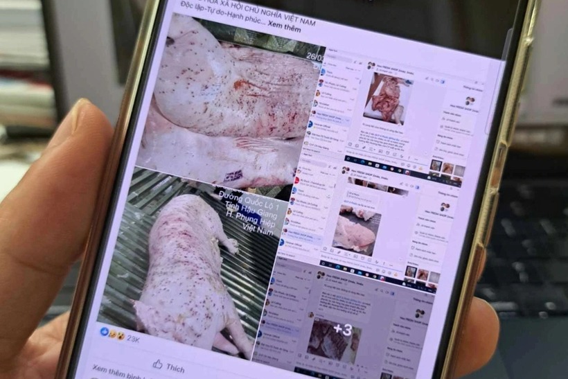 Những thông tin, hình ảnh ông N. phản ánh trên mạng xã hội liên quan đến Công ty C.P. (Ảnh: Dân trí)