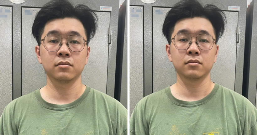 Đặng Chí Thành tại cơ quan công an.