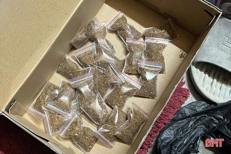 Tang vật công an thu giữ. Ảnh: Báo Hà Tĩnh