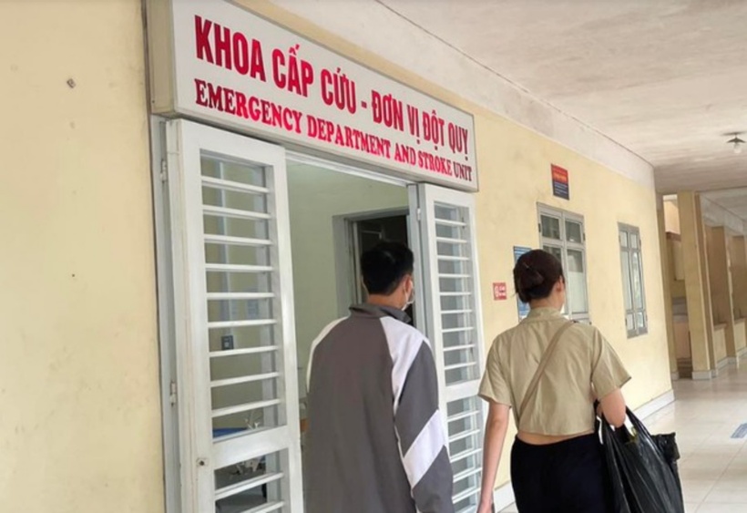 Hình ảnh bên ngoài khoa cấp cứu - Đơn vị đột quỵ của Bệnh viện đa khoa tỉnh Cao Bằng. Ảnh: VietNamNet.