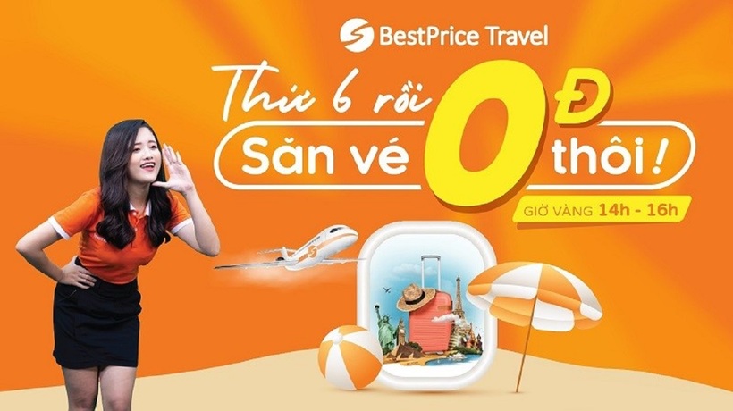 Chương trình săn vé máy bay 0đ của BestPrice Travel