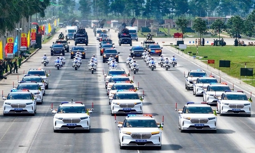 Các lực lượng hợp luyện phục vụ sự kiện.