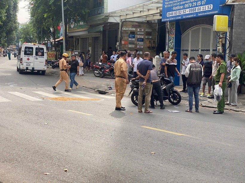 Hiện trường vụ tai nạn. Ảnh: Dân Việt