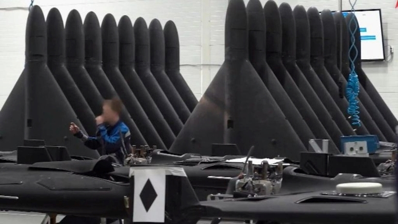 Nga được cho là đang mở rộng quy mô sản xuất máy bay không người lái (UAV) tấn công loại Shahed. Ảnh: Zvezda TV