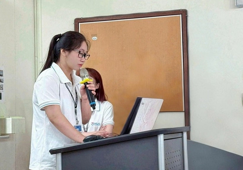 Nữ sinh mong muốn theo đuổi sâu hơn trong lĩnh vực vật liệu. Ảnh: VietNamnet