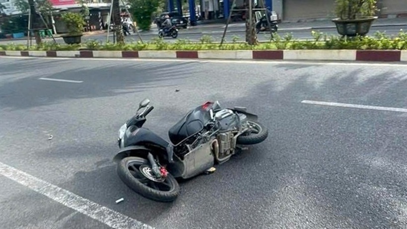 Hiện trường vụ tai nạn. Ảnh: Thanh Niên