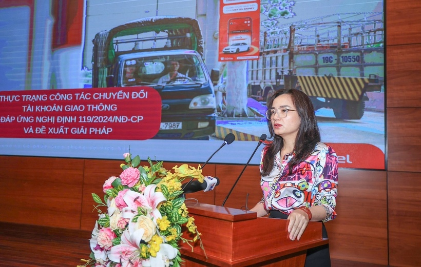 Bà Nguyễn Thị Ngọc Trang, Phó tổng giám đốc Công ty cổ phần Giao thông số Việt Nam ePass. Ảnh Tạ Hải