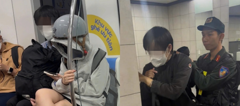 Công an làm rõ vụ người đàn ông  bị  cô gái tố sàm sỡ trên tàu Metro. Ảnh: VietNamNet.