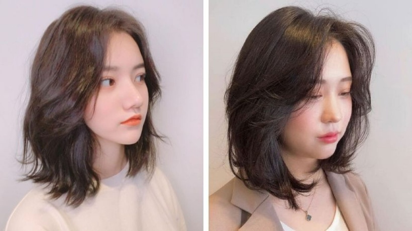 Với gương mặt này thì hầu như cô gái nào cũng muốn nhìn mình trông thon gọn hơn, vậy thì kiểu tóc layer đuôi cá này cực kì phù hợp với bạn. Nhờ sự cắt tỉa khéo léo và làm phồng lên nhiều hơn, nó hoàn toàn có thể che được hai bên má giúp khuôn mặt trở nên nhỏ nhắn.